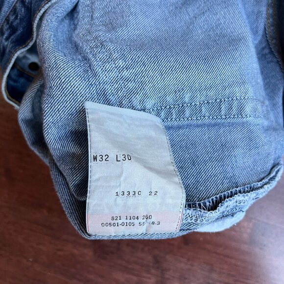 Levi's 501 Blue Jeans - Size 32 x 30 - Y2K - Mexico - Picture 10 of 10